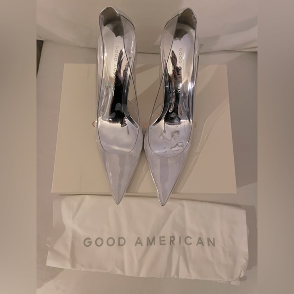 NIB Good American Clear Cinderella Heels Pumps 7.5 Box,Dust Bags Included - Picture 12 of 15